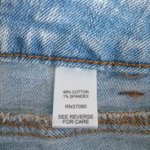 Cato Denim Womens Blue High Rise Distressed Capri Jeans Plus Size 18W - Picture 6 of 7